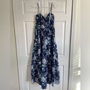 Trixxi Blue and White Floral Dress